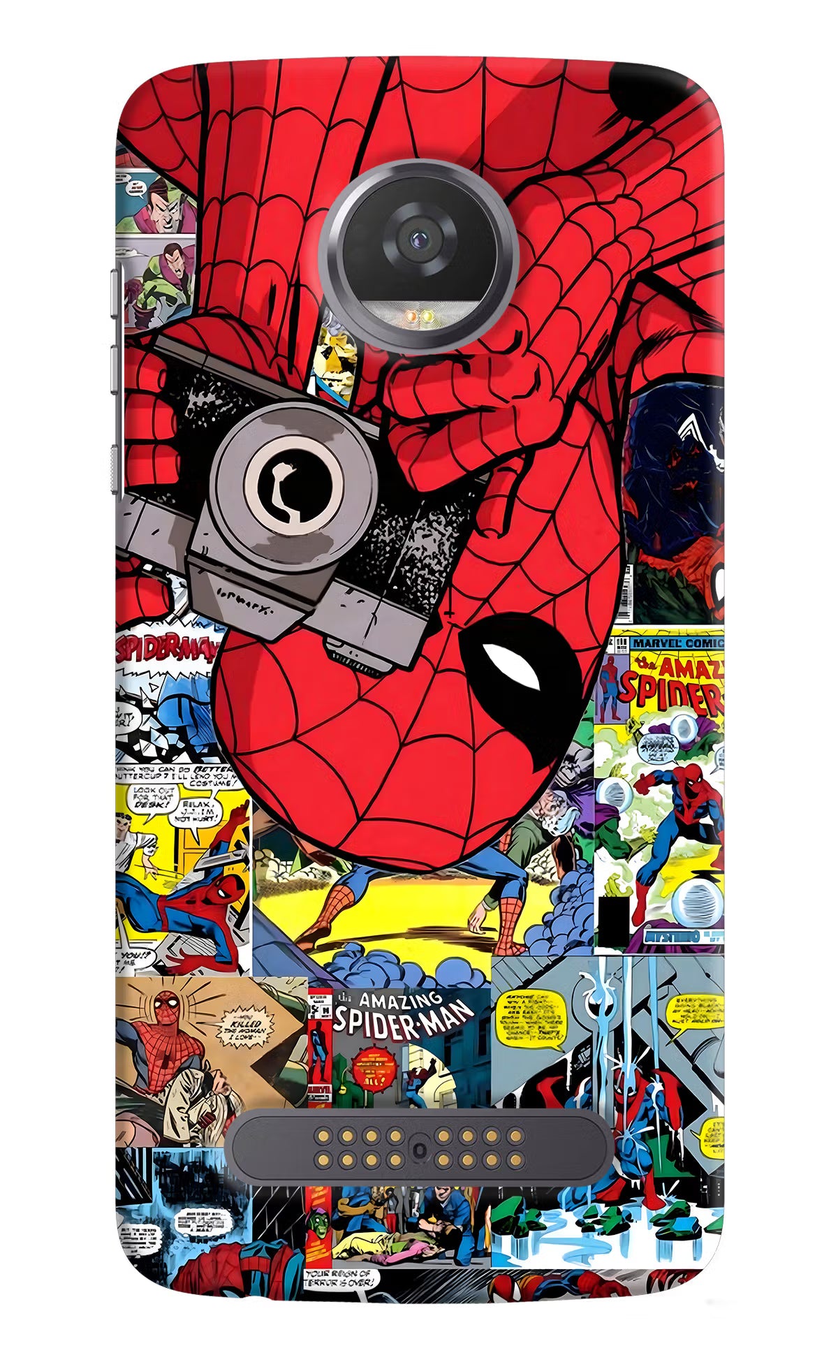 Spider Man Moto Z2 Play Hard Case Back Cover by Casekaro