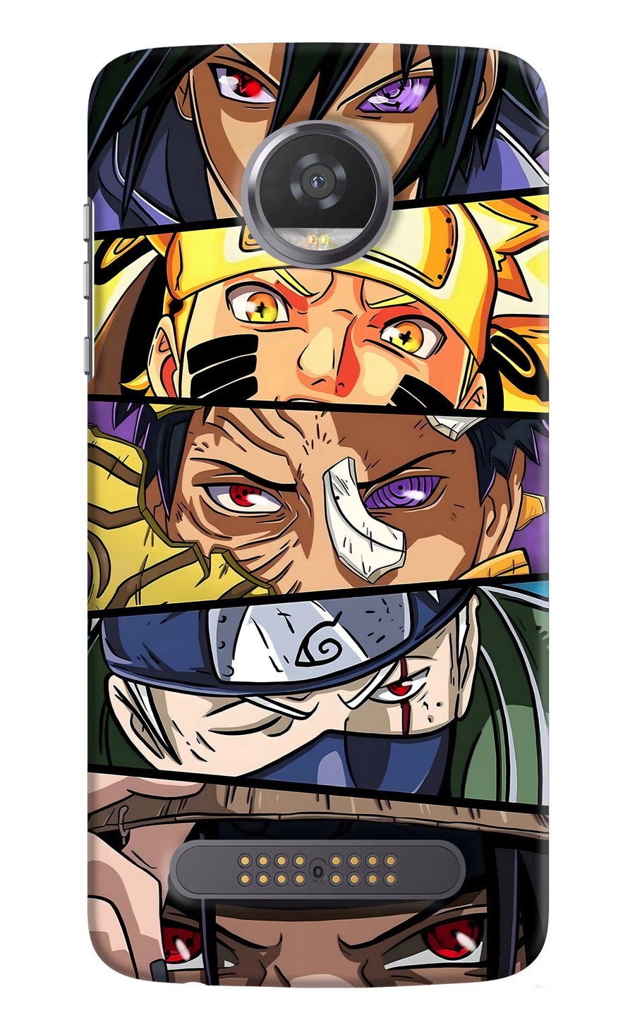 Naruto Character Moto Z2 Play Back Cover, Hard case