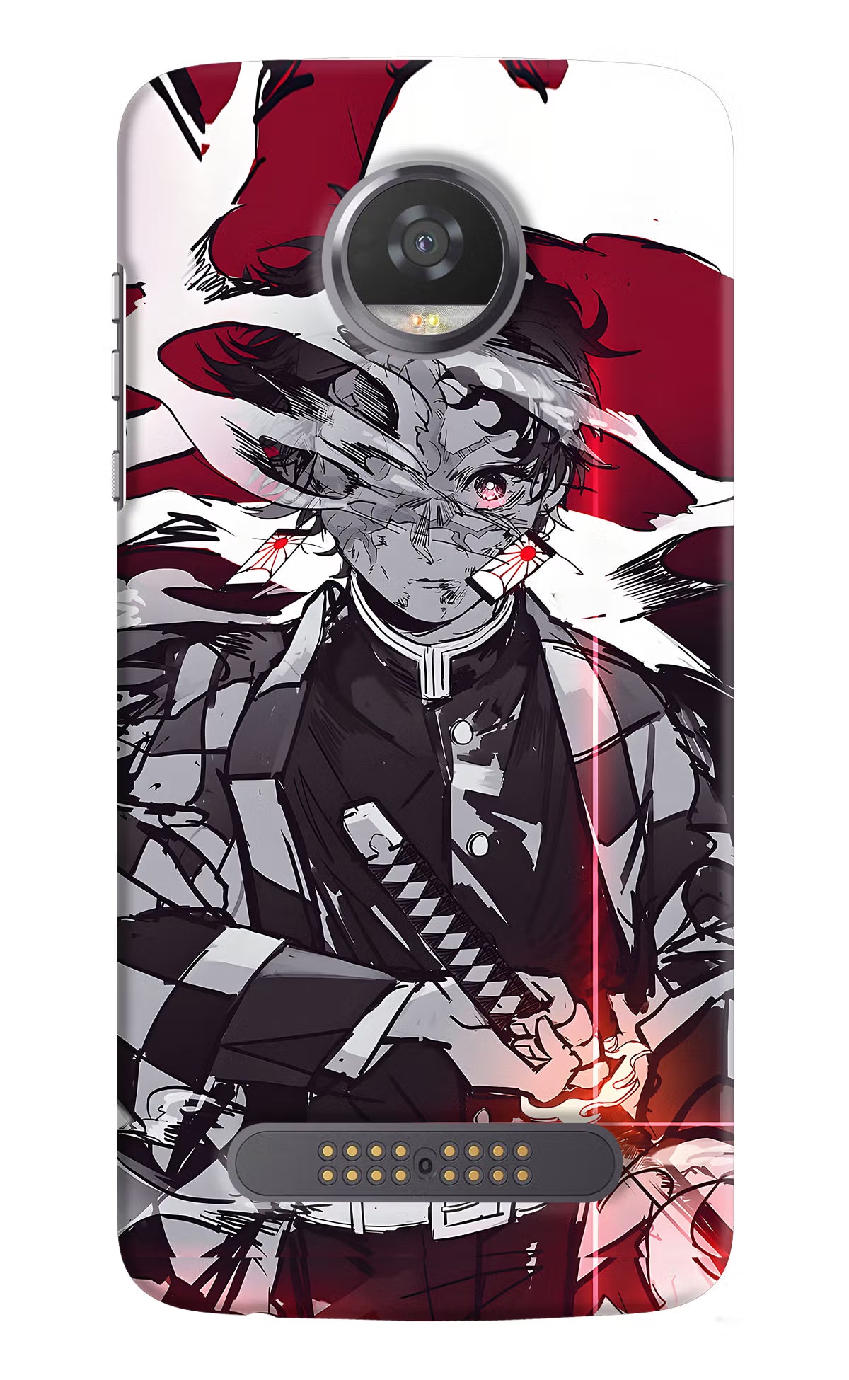 Demon Slayer Moto Z2 Play Hard Case Back Cover by Casekaro