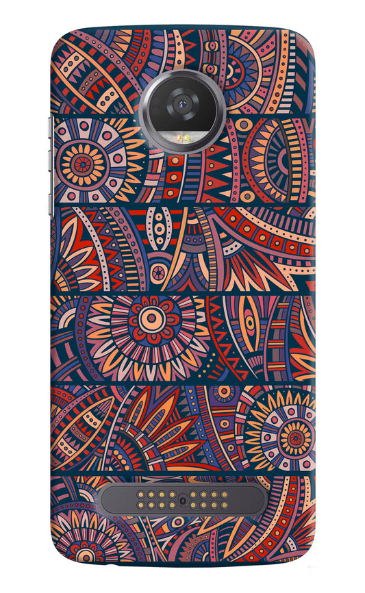 African Culture Design Moto Z2 Play Hard Case Back Cover by Casekaro