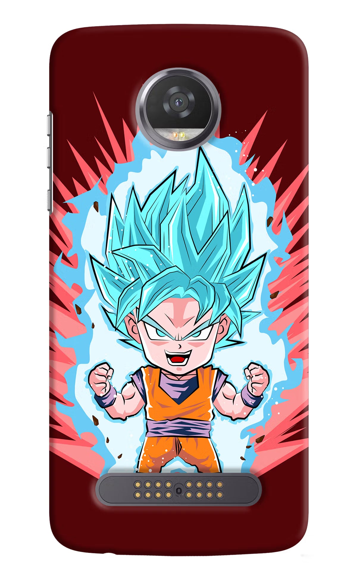 Goku Little Moto Z2 Play Hard Case Back Cover by Casekaro