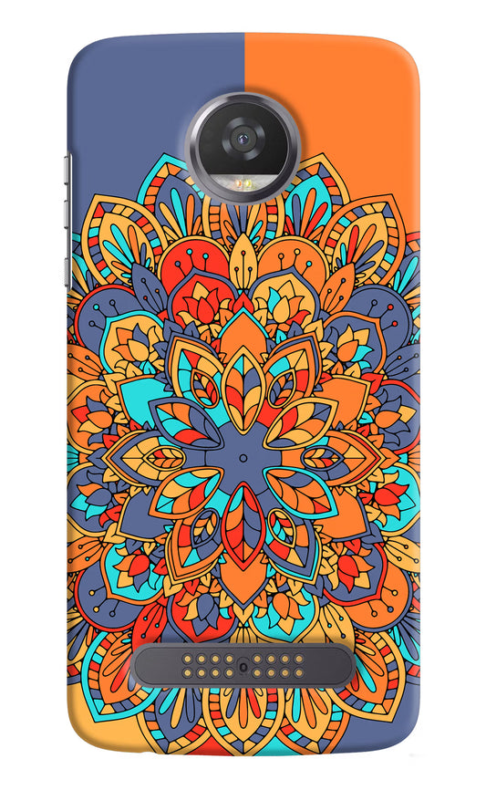 Color Mandala Moto Z2 Play Hard Case Back Cover by Casekaro