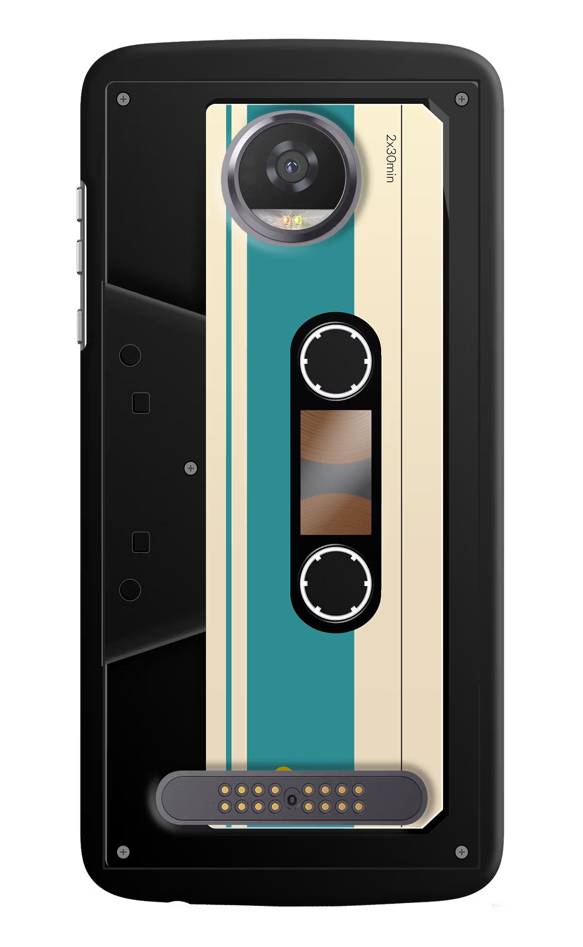 Cassette Moto Z2 Play Hard Case Back Cover by Casekaro