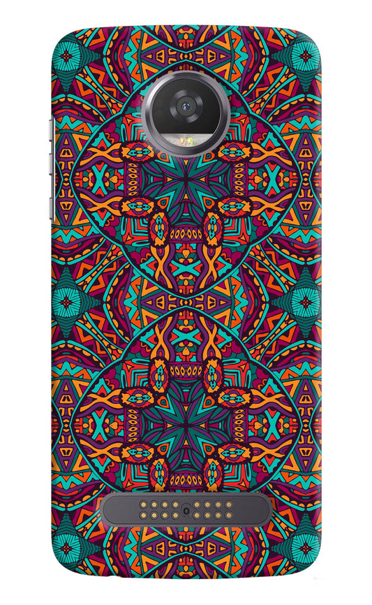 Colour Mandala Moto Z2 Play Hard Case Back Cover by Casekaro