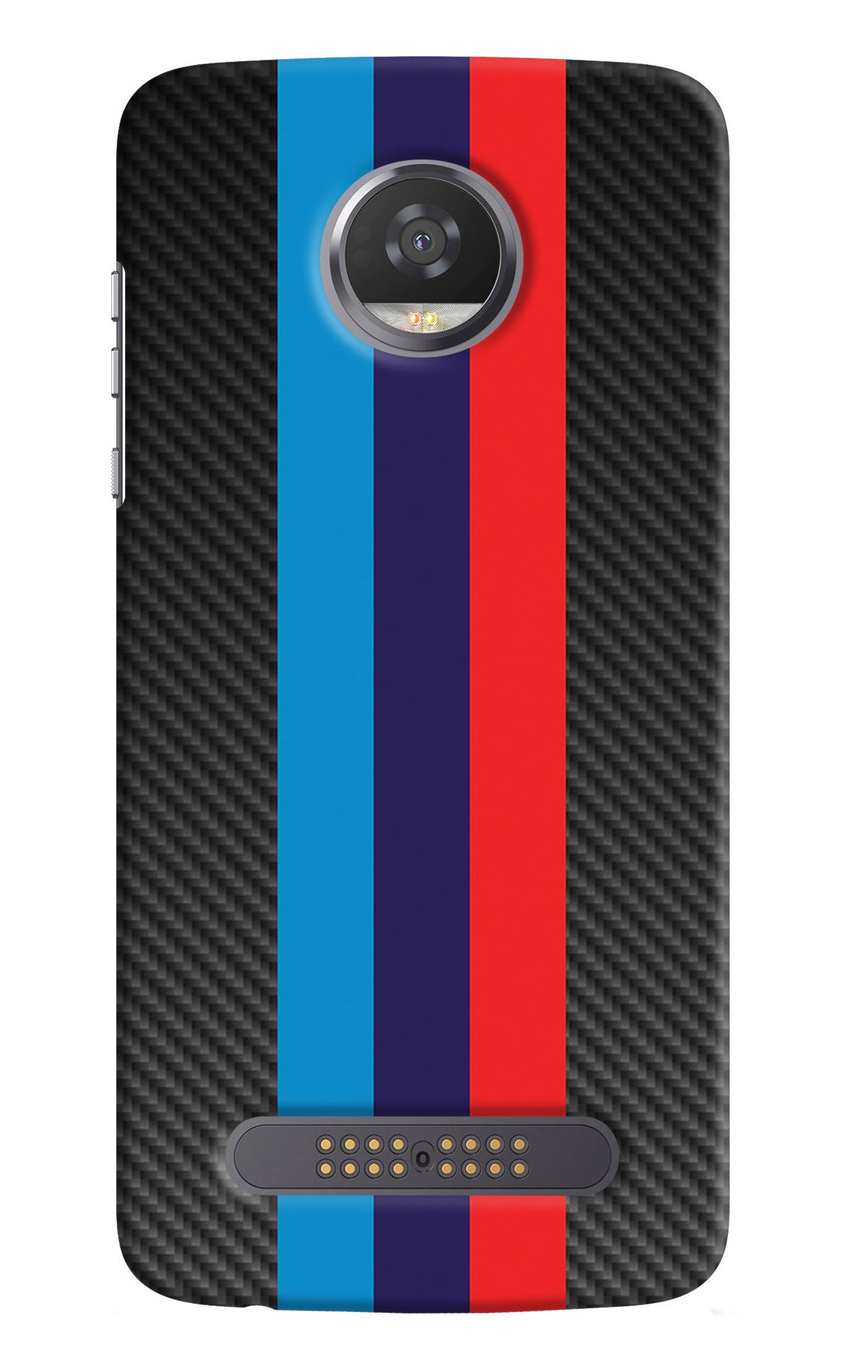 BMW Stripes Pattern Moto Z2 Play Back Cover