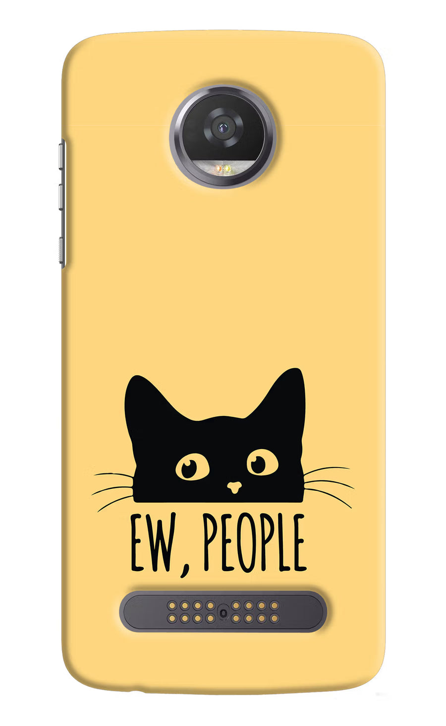 Ew People Catitude Moto Z2 Play Back Cover, Hard case