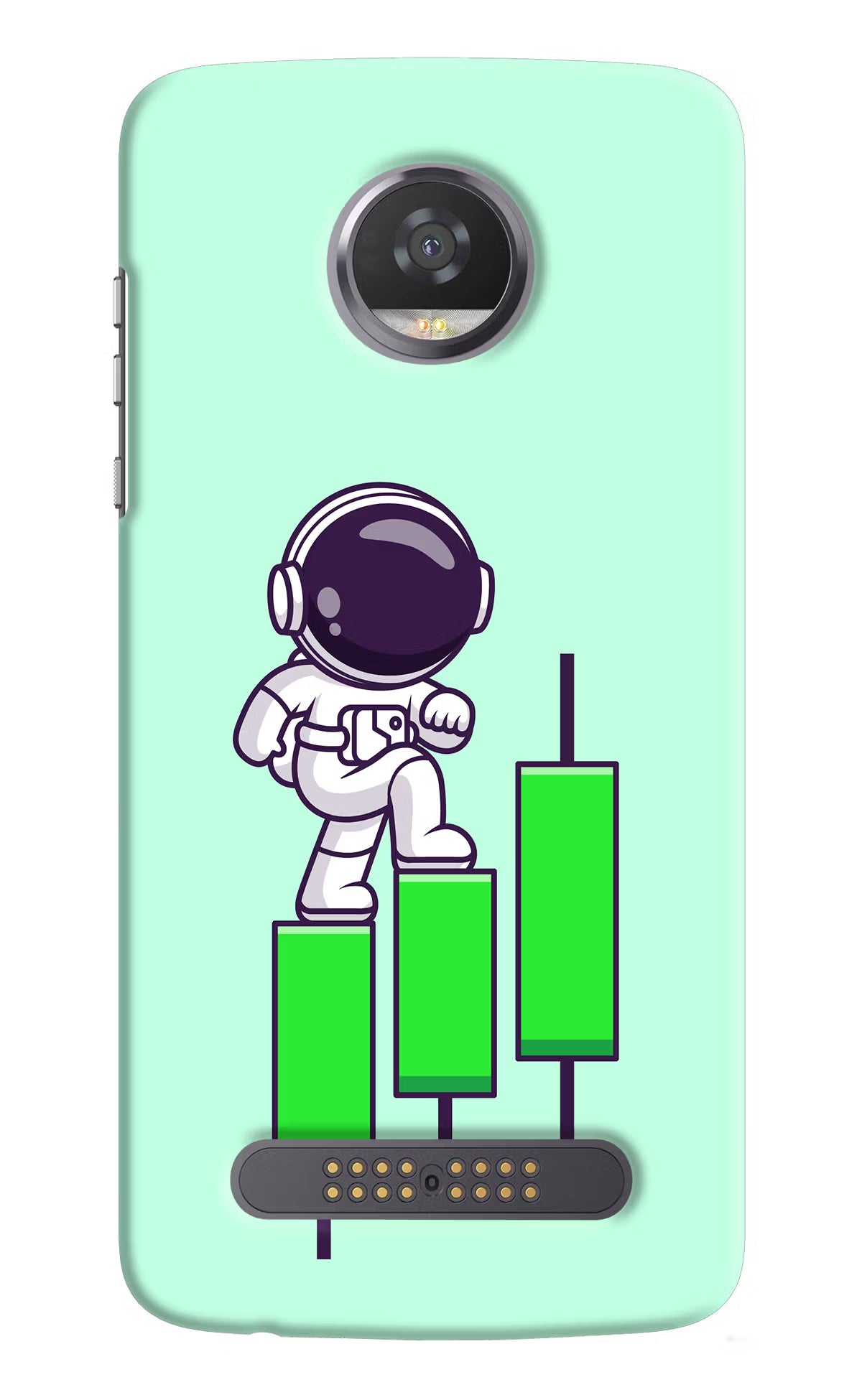 Astronaut Trader Moto Z2 Play Hard Case Back Cover by Casekaro