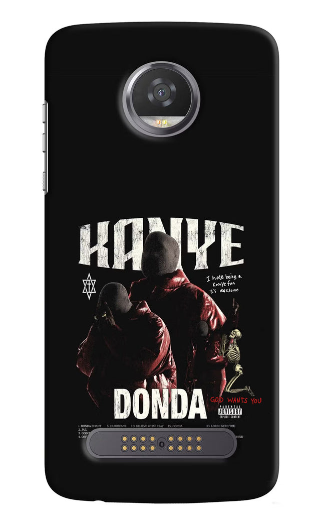 Donda Kanye West Moto Z2 Play Hard Case Back Cover by Casekaro