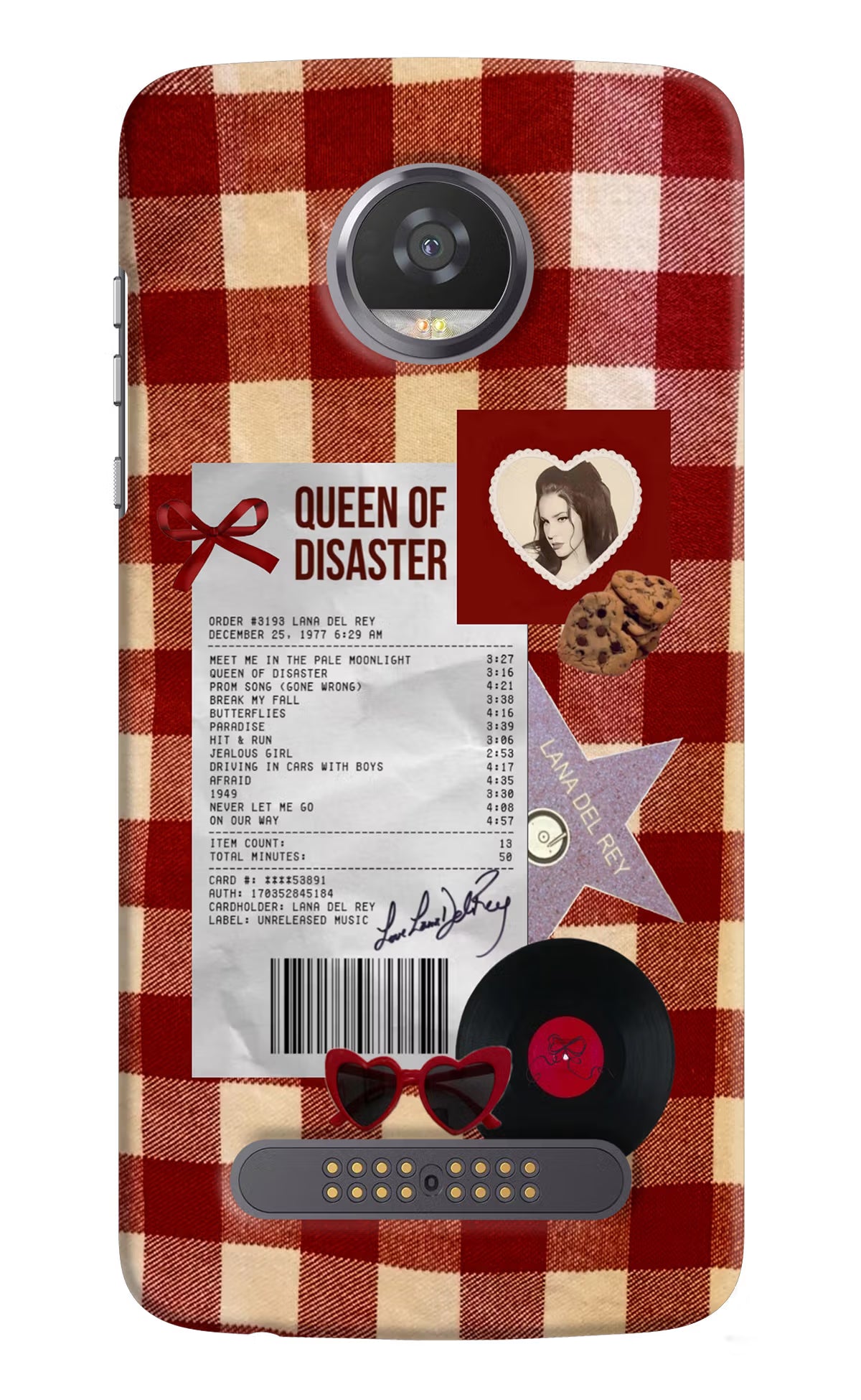 Queen of Disaster Moto Z2 Play Hard Case Back Cover by Casekaro