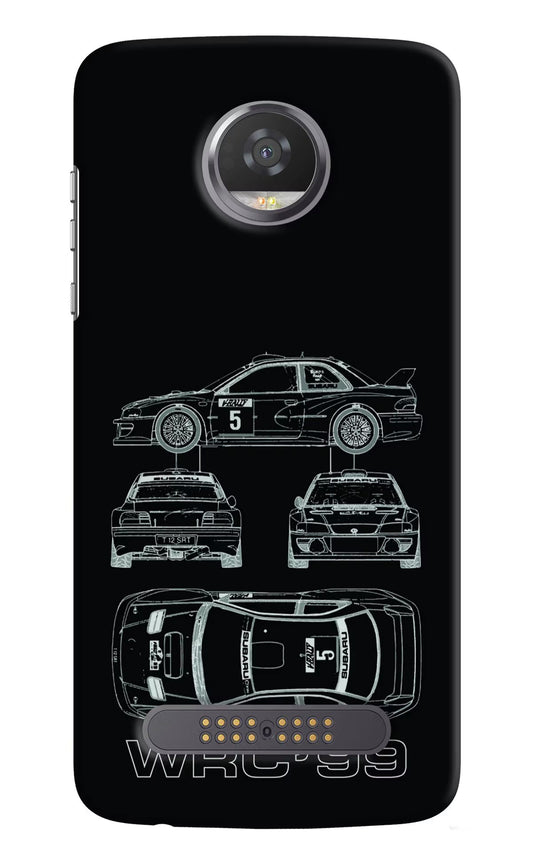 WRC'99 Moto Z2 Play Hard Case Back Cover by Casekaro