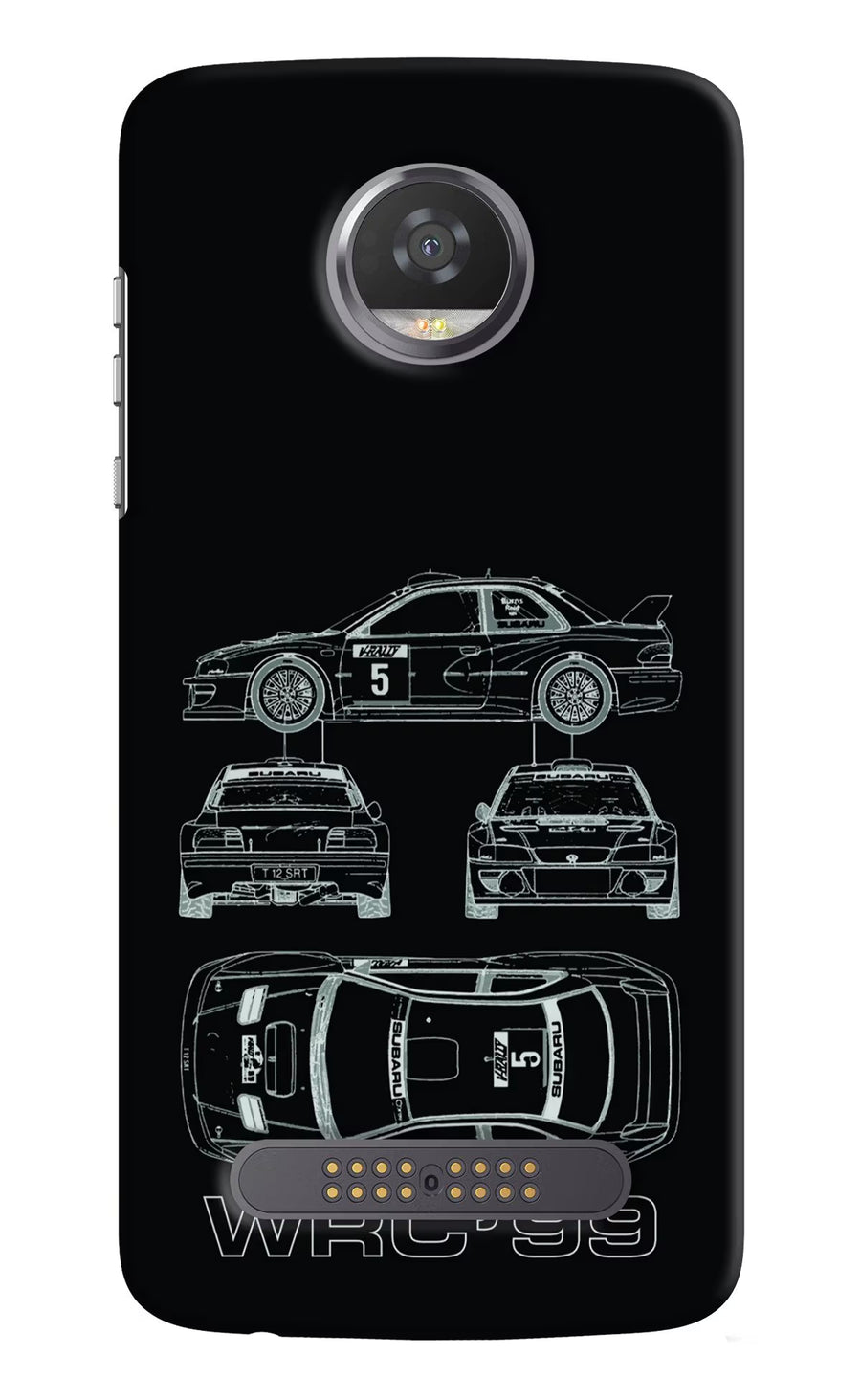 WRC'99 Moto Z2 Play Back Cover, Hard case