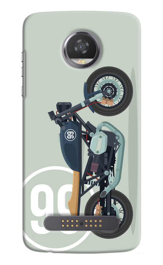 Classic Cafe Racer 99 Moto Z2 Play Hard Case Back Cover by Casekaro
