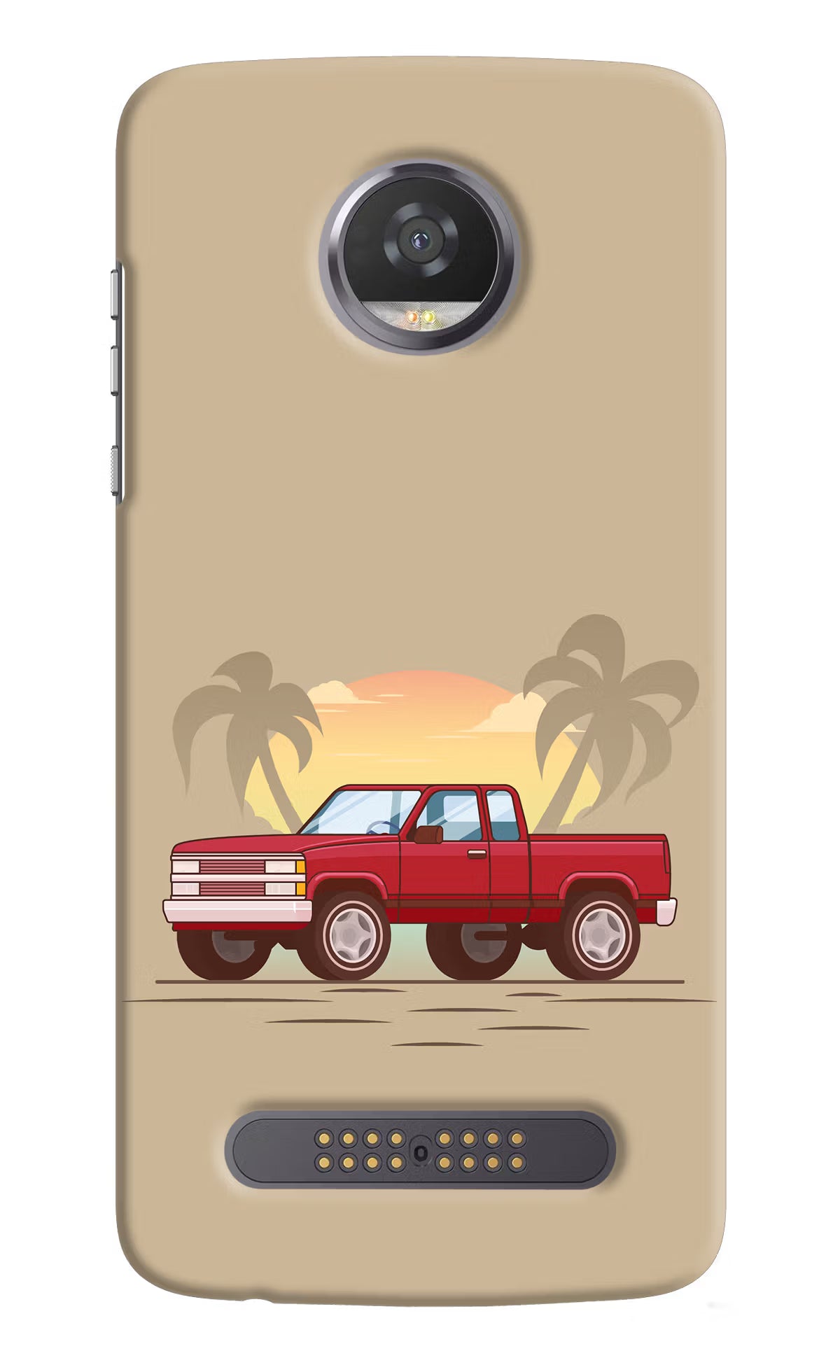 Desert Classic Drive Moto Z2 Play Hard Case Back Cover by Casekaro