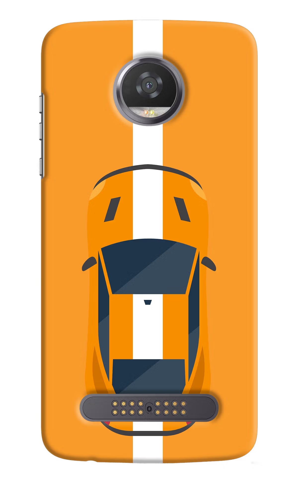 Highway Pursuit Moto Z2 Play Hard Case Back Cover by Casekaro