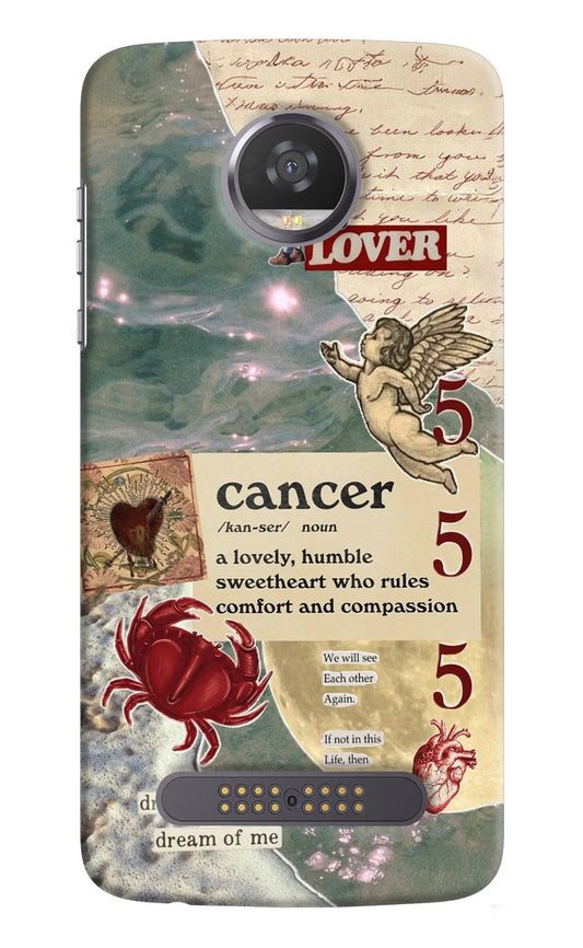 Cancer Zodiac Moto Z2 Play Hard Case Back Cover by Casekaro