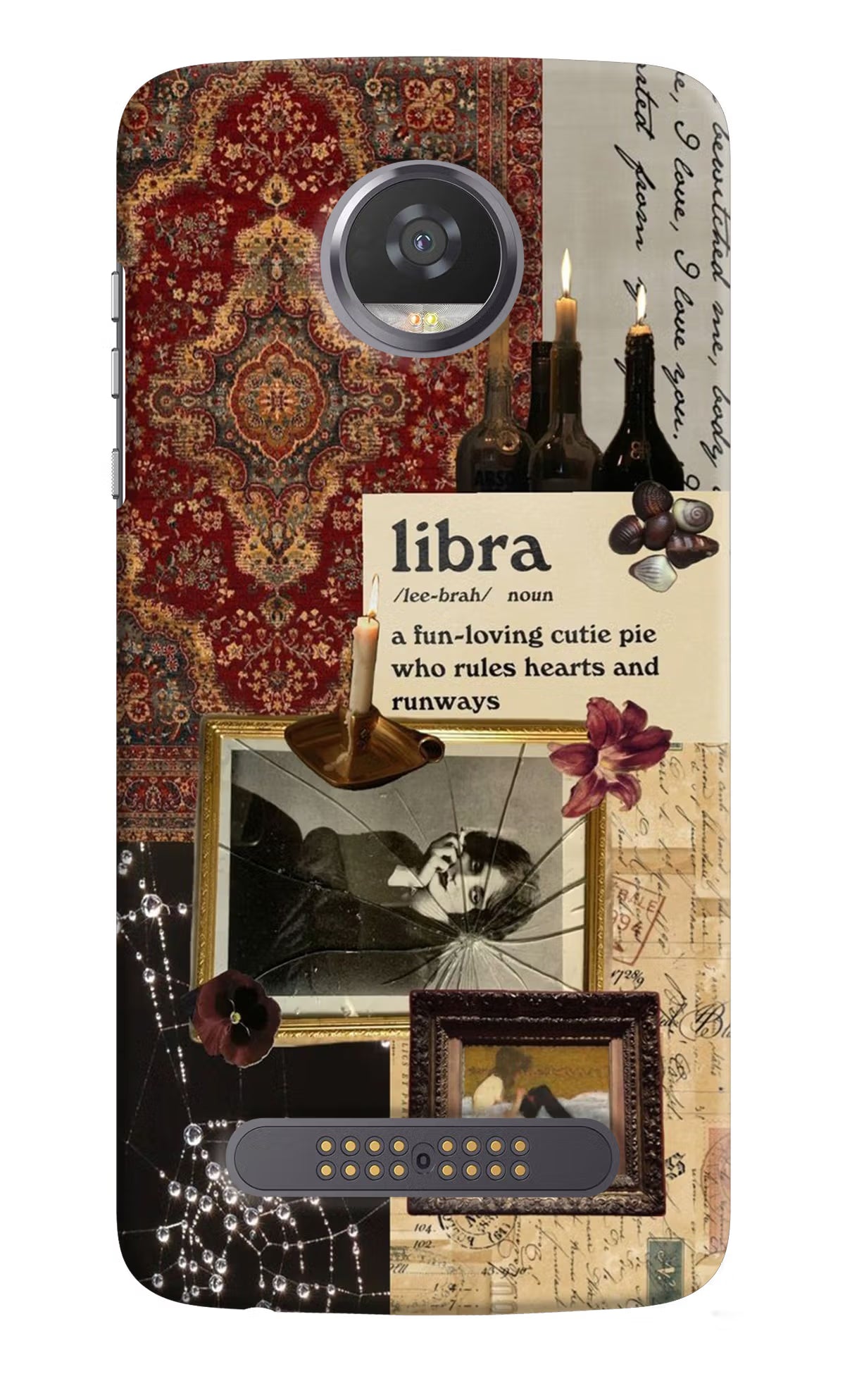 Libra Zodiac Moto Z2 Play Hard Case Back Cover by Casekaro