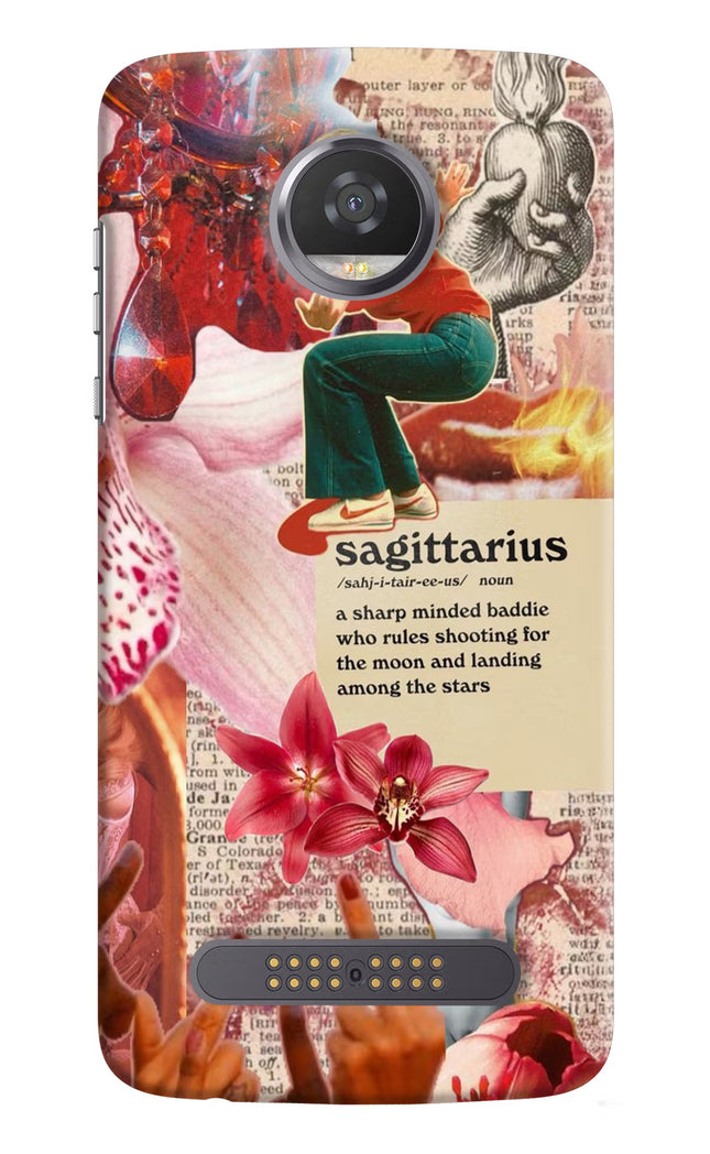Sagittarius Zodiac Moto Z2 Play Hard Case Back Cover by Casekaro