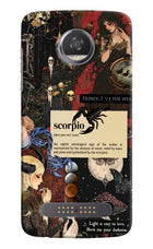 Scorpio Zodiac Moto Z2 Play Hard Case Back Cover by Casekaro