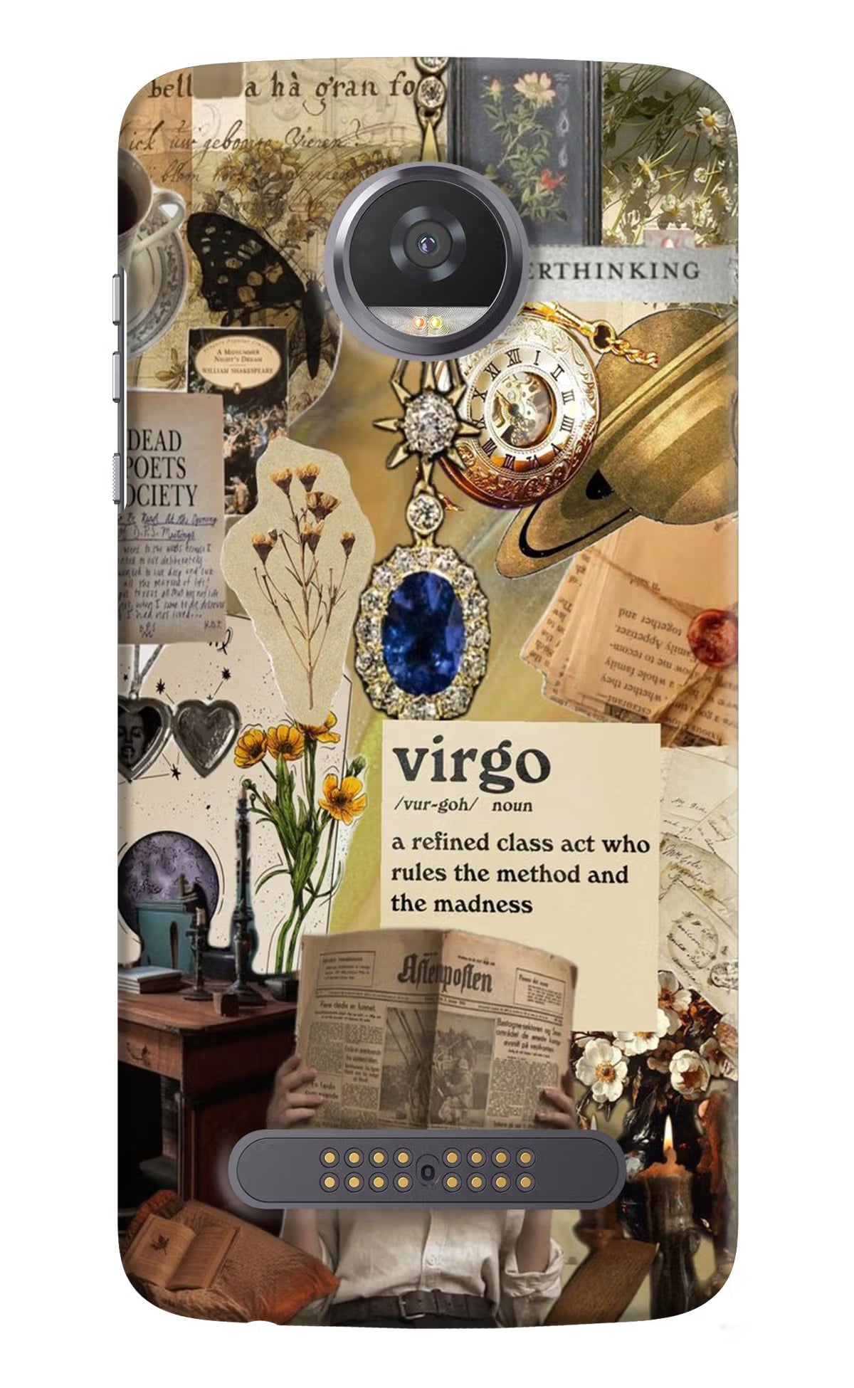 Virgo Zodiac Moto Z2 Play Hard Case Back Cover by Casekaro