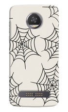 Spider Web Moto Z2 Play Hard Case Back Cover by Casekaro