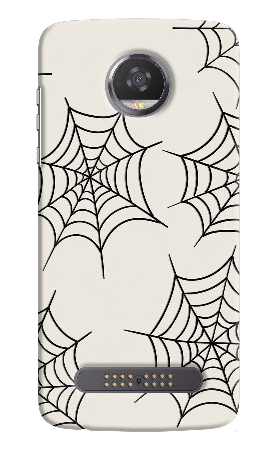 Spider Web Moto Z2 Play Back Cover, Hard case