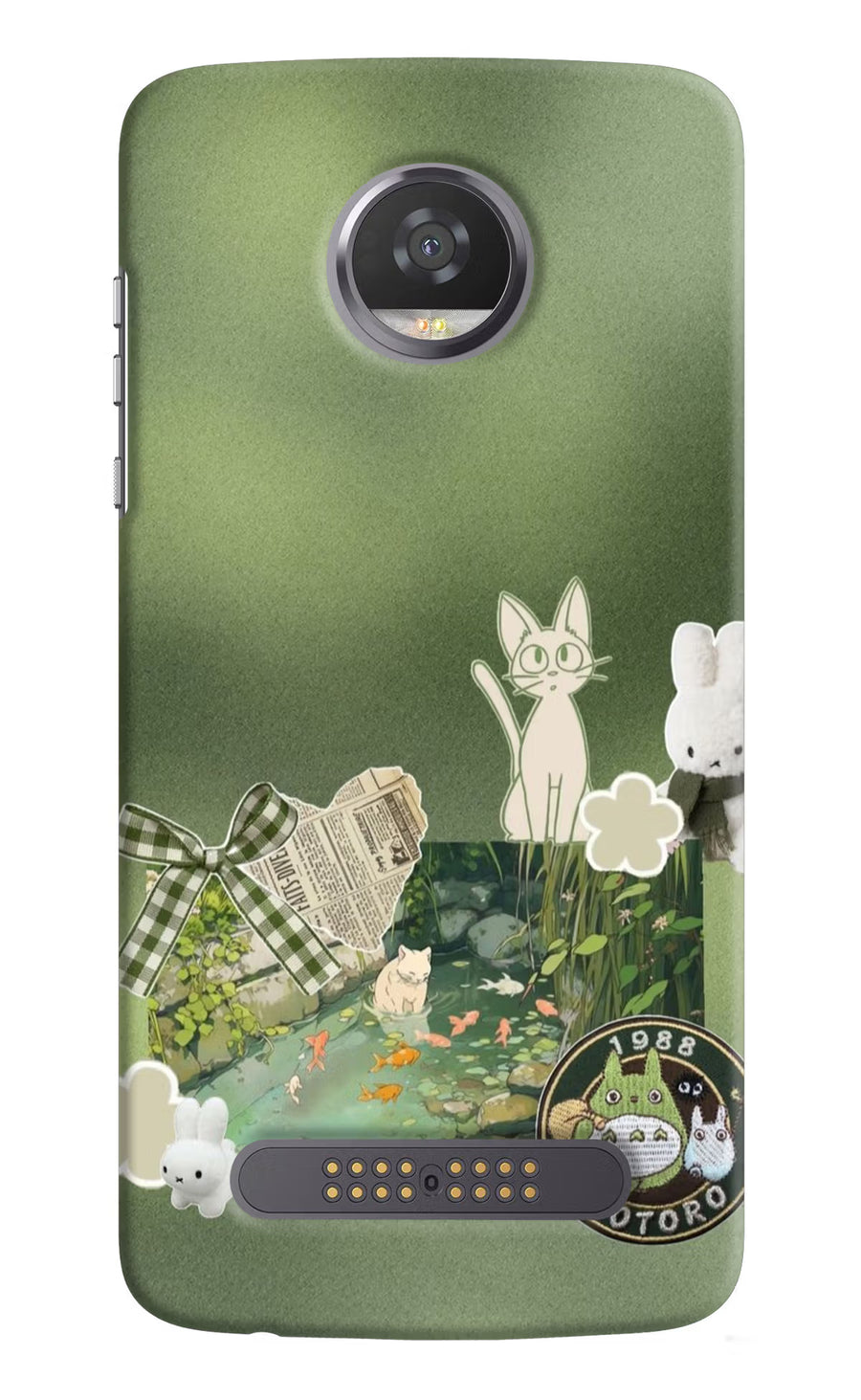 Aesthetic anime Moto Z2 Play Back Cover, Hard case