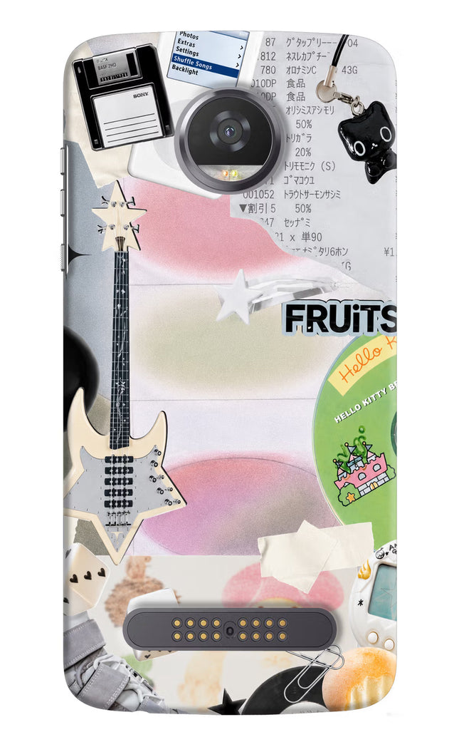 Softcore case Moto Z2 Play Hard Case Back Cover by Casekaro