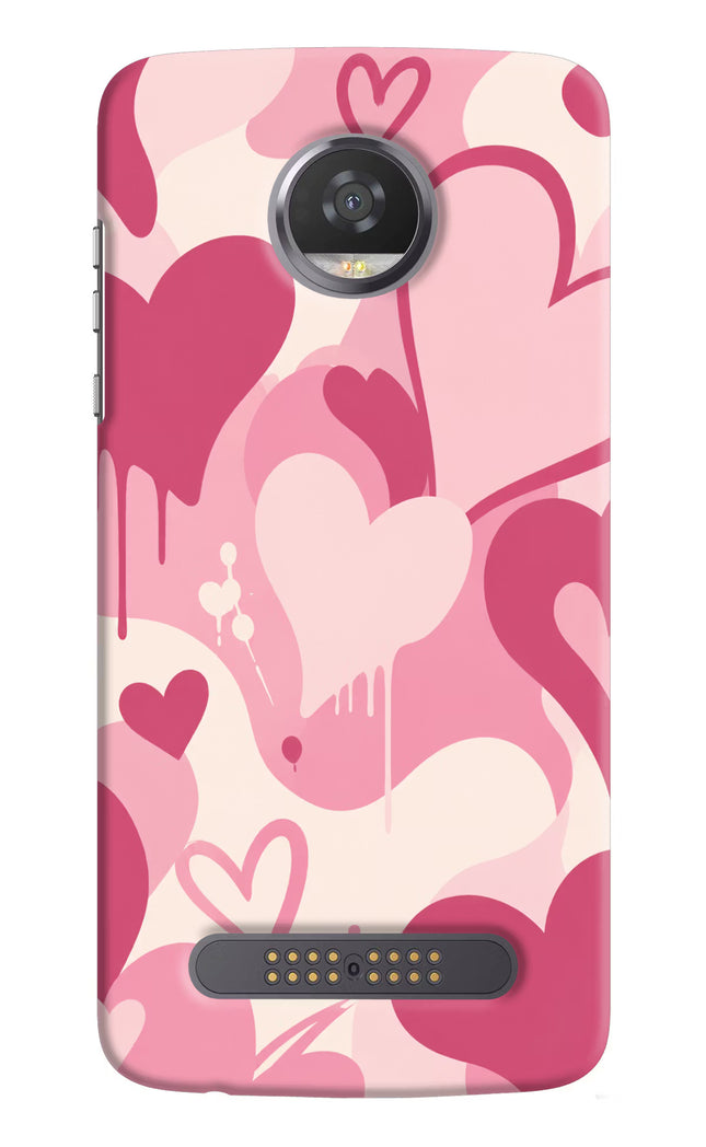 Hearty case Moto Z2 Play Hard Case Back Cover by Casekaro