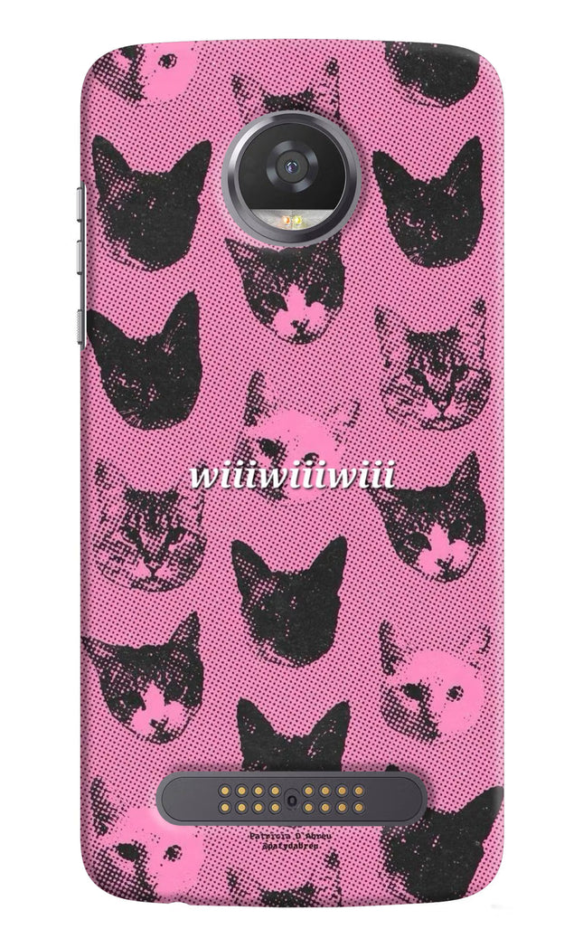 Pink Cats Moto Z2 Play Hard Case Back Cover by Casekaro