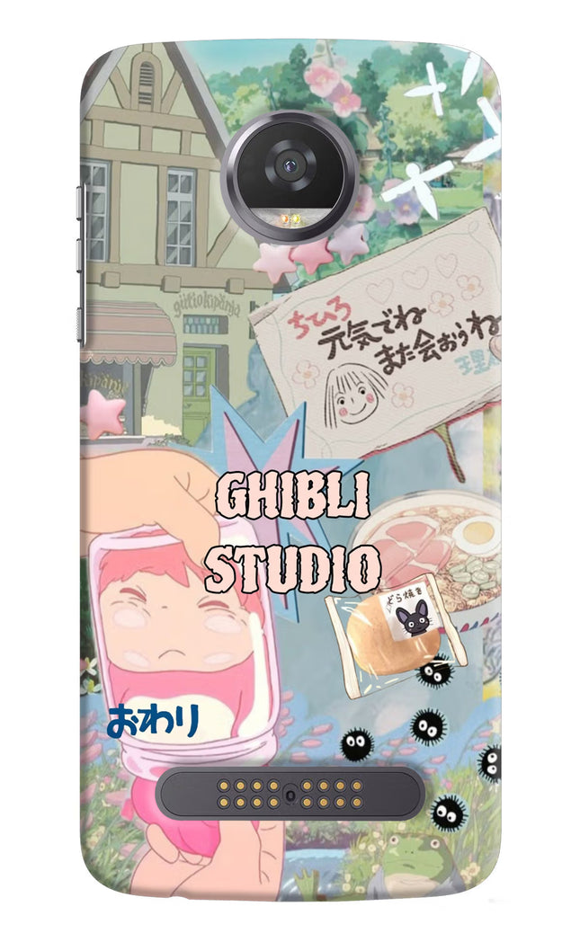 Studio Ghibli Moto Z2 Play Hard Case Back Cover by Casekaro
