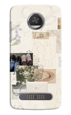 Soft Aesthetic Moto Z2 Play Hard Case Back Cover by Casekaro