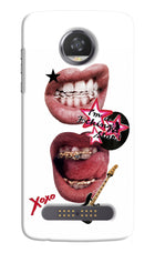 Rockstar Moto Z2 Play Hard Case Back Cover by Casekaro