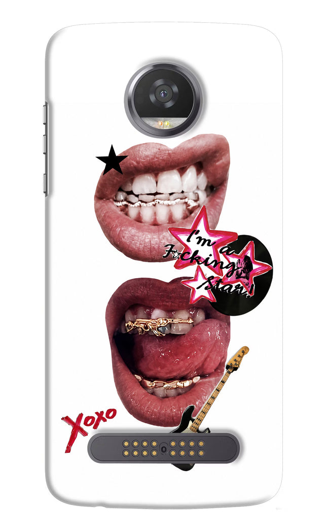 Rockstar Moto Z2 Play Hard Case Back Cover by Casekaro