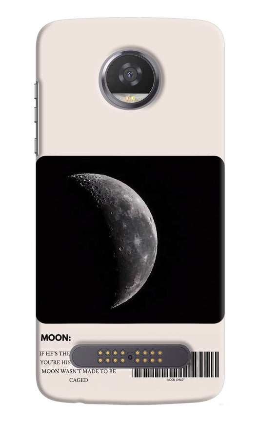 Moon Phase Moto Z2 Play Hard Case Back Cover by Casekaro