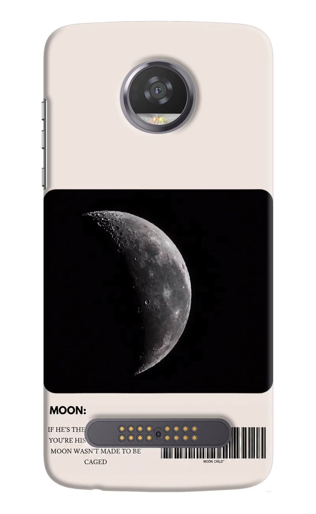 Moon Phase Moto Z2 Play Hard Case Back Cover by Casekaro