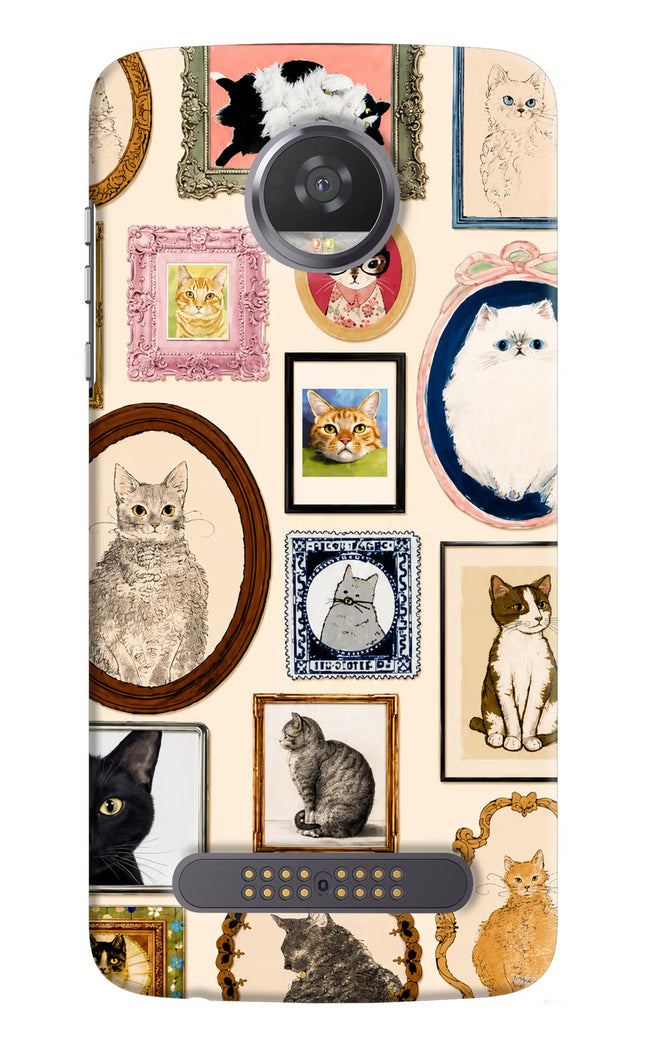 Mirror Cats Moto Z2 Play Hard Case Back Cover by Casekaro