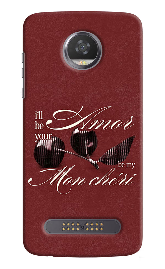 Velvet Cherry Moto Z2 Play Back Cover