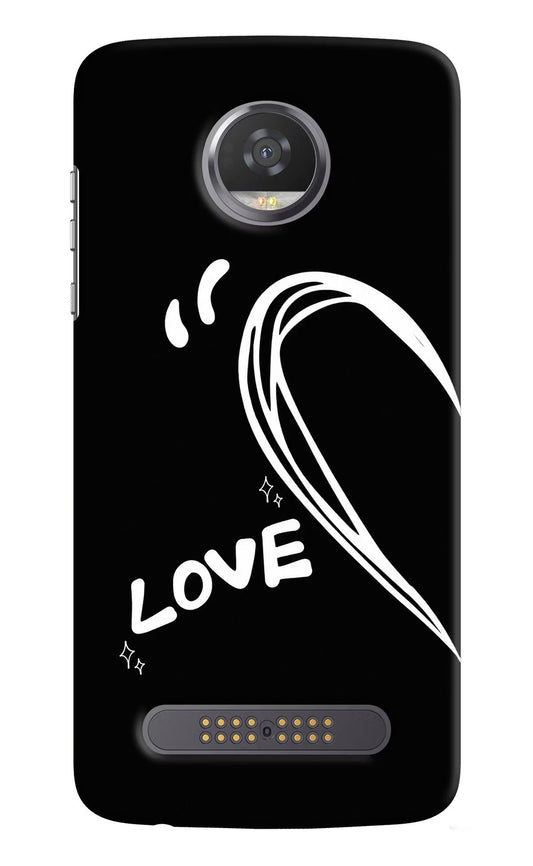 Love Line Moto Z2 Play Hard Case Back Cover by Casekaro