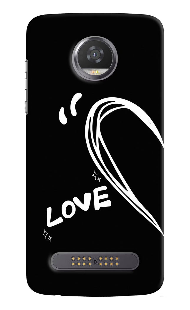 Love Line Moto Z2 Play Hard Case Back Cover by Casekaro