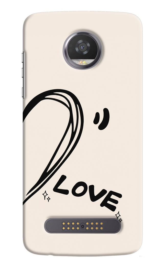 Soul Line Moto Z2 Play Hard Case Back Cover by Casekaro