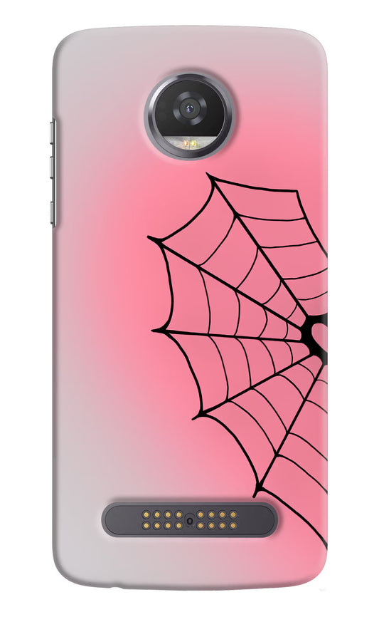 Pink Web Moto Z2 Play Hard Case Back Cover by Casekaro