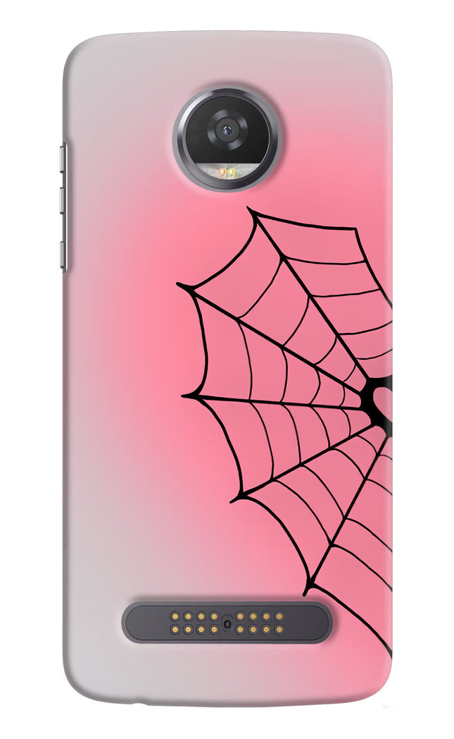Pink Web Moto Z2 Play Hard Case Back Cover by Casekaro