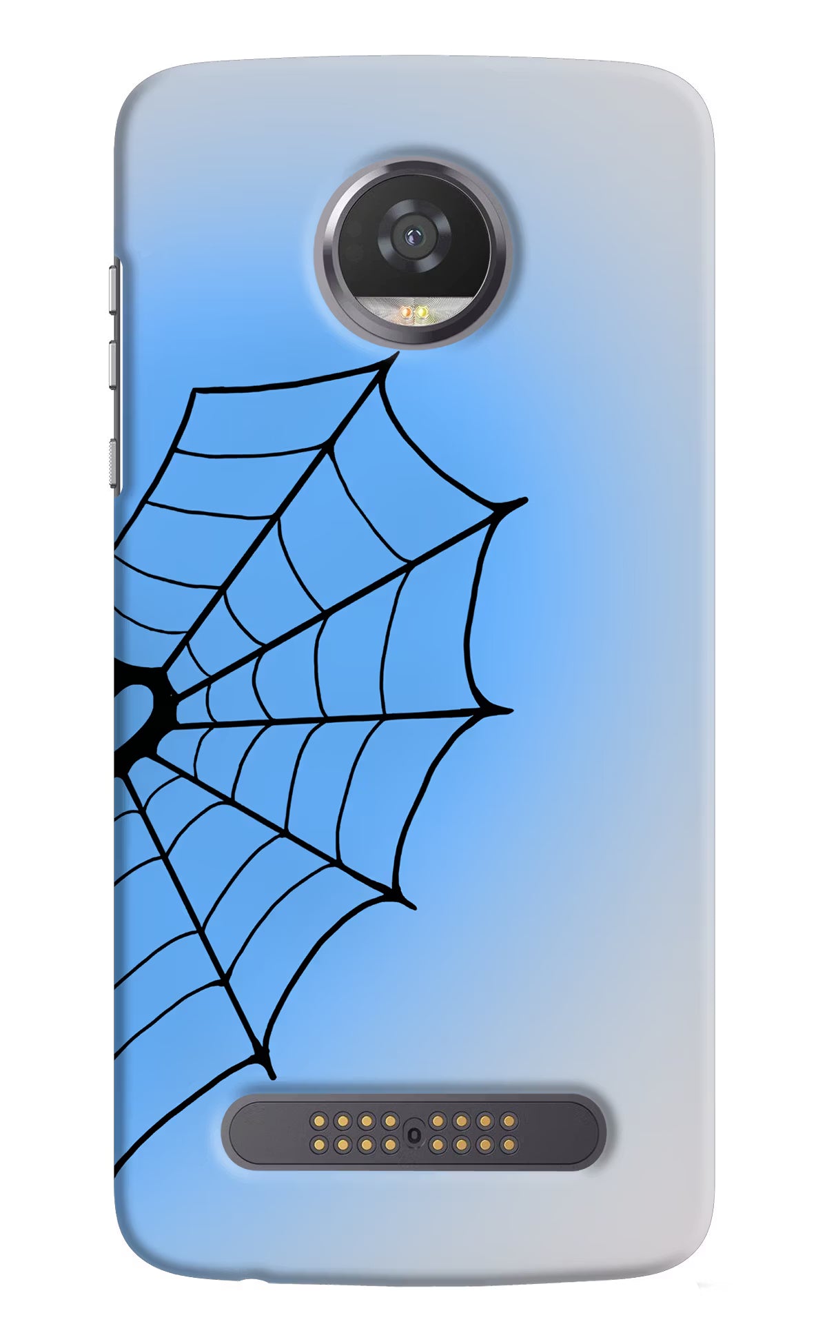 Blue Web Moto Z2 Play Back Cover