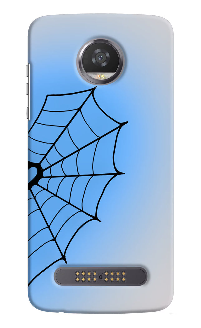 Blue Web Moto Z2 Play Hard Case Back Cover by Casekaro