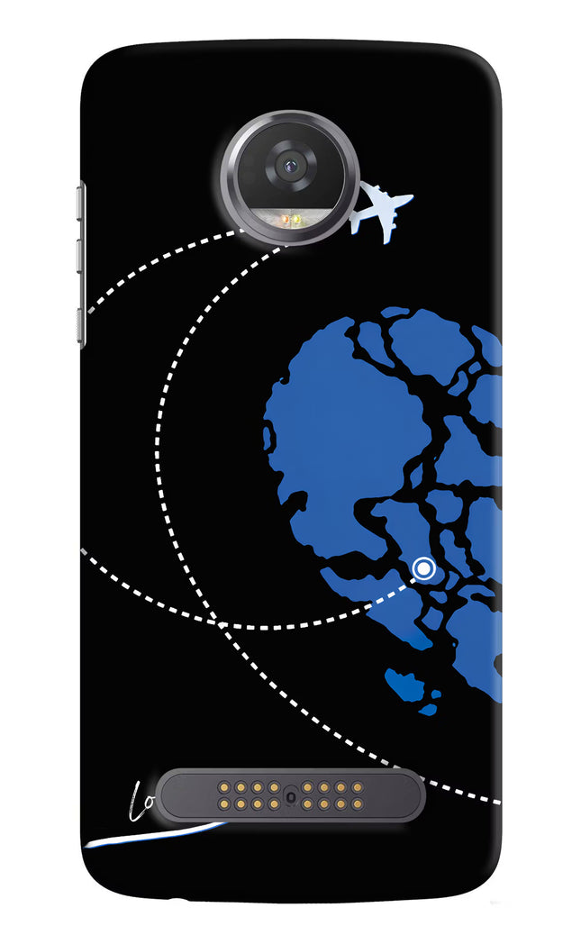 Love Orbit Moto Z2 Play Hard Case Back Cover by Casekaro