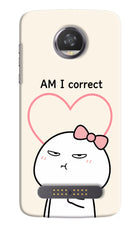 Always Right Moto Z2 Play Hard Case Back Cover by Casekaro