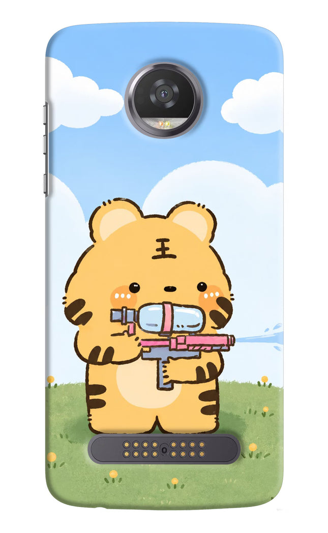 Tiger Treat Moto Z2 Play Hard Case Back Cover by Casekaro