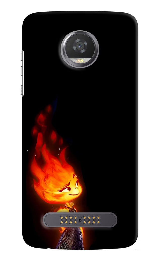 Ember Flame Moto Z2 Play Hard Case Back Cover by Casekaro
