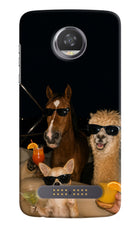 Party Squad Moto Z2 Play Hard Case Back Cover by Casekaro