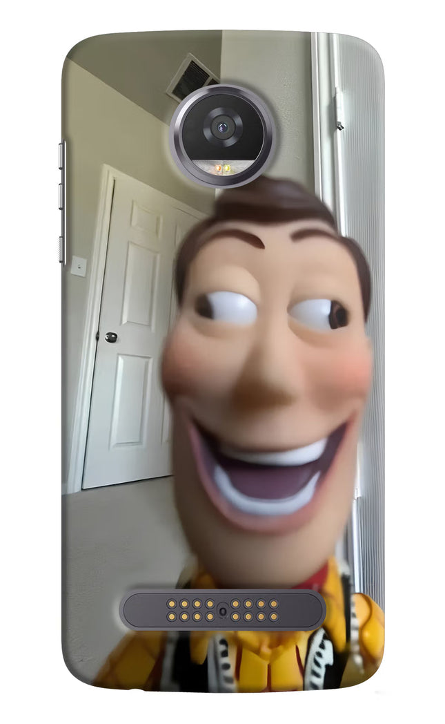 Side Eye Woody Moto Z2 Play Hard Case Back Cover by Casekaro